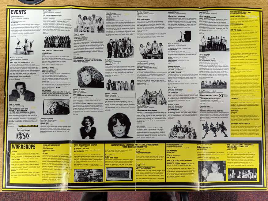 Platform Programme from Winter 97/98 - Event Listings