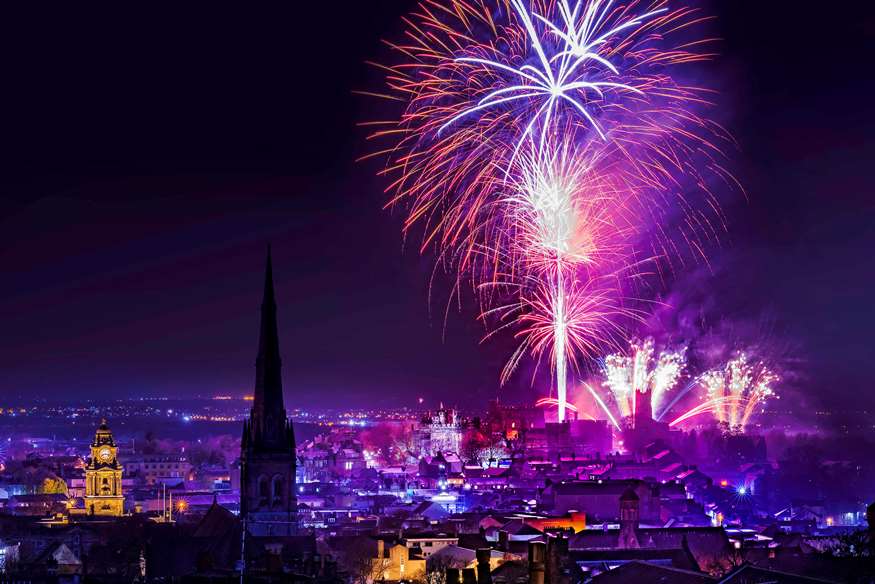 Fireworks explode over the city in our 2017 festival