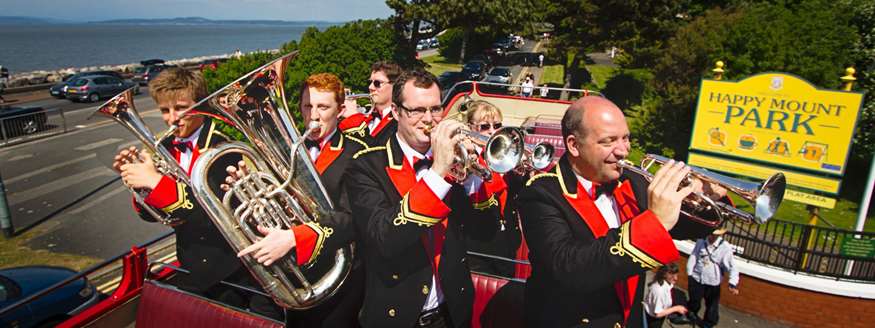 Brass band at Happy Mount Park