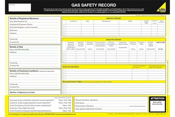 Gas Safety Record
