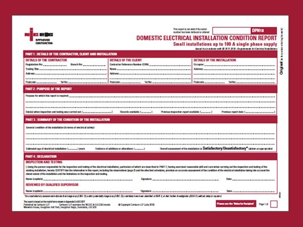 Electrical Installation Condition Report