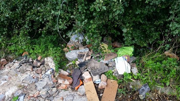 Fly-tipping near Carnforth