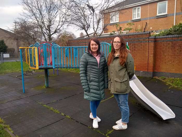 Clare Whiteway and Sarah Buchan from the Friends of Torrisholme Park