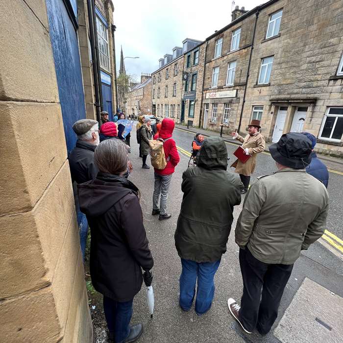 Free guided walks marked the launch of a new heritage trail