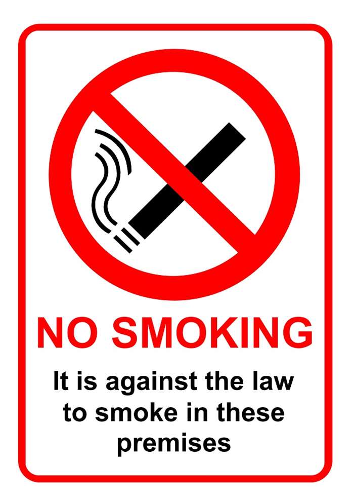 No Smoking signage