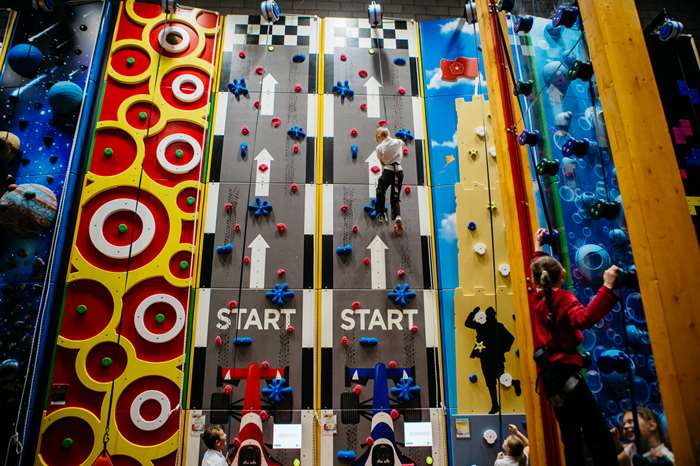 The XHeight climbing wall at Salt Ayre