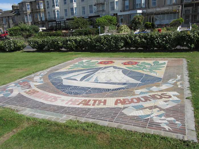 The restored Morecambe mosaic