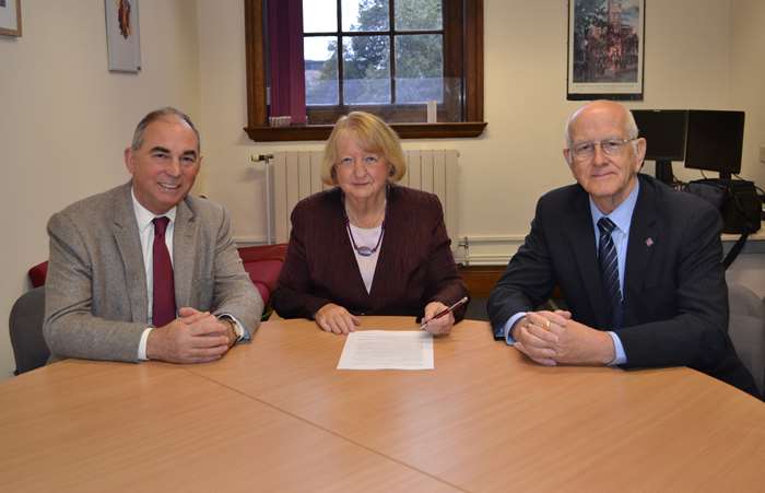 Coun Giles Archibald (South Lakeland), Coun Eileen Blamire (Lancaster) and Coun Dave Pidduck (Barrow).