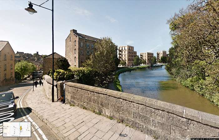 Artist's impression of the proposed development, as seen from Moor Lane