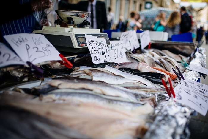 Charter Market fresh fish stall