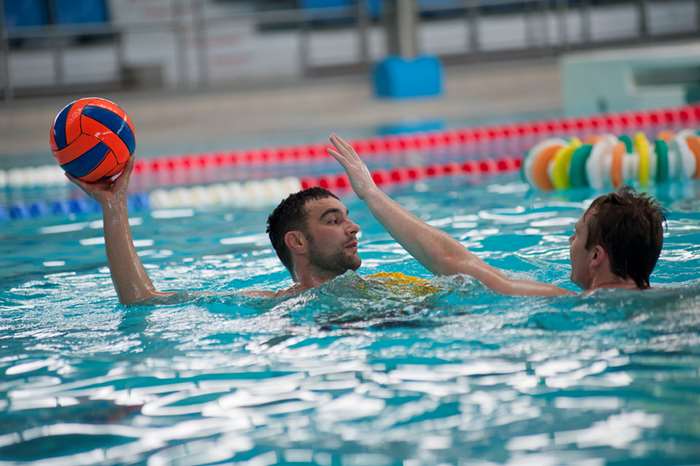Water polo at Salt Ayre swimming pool