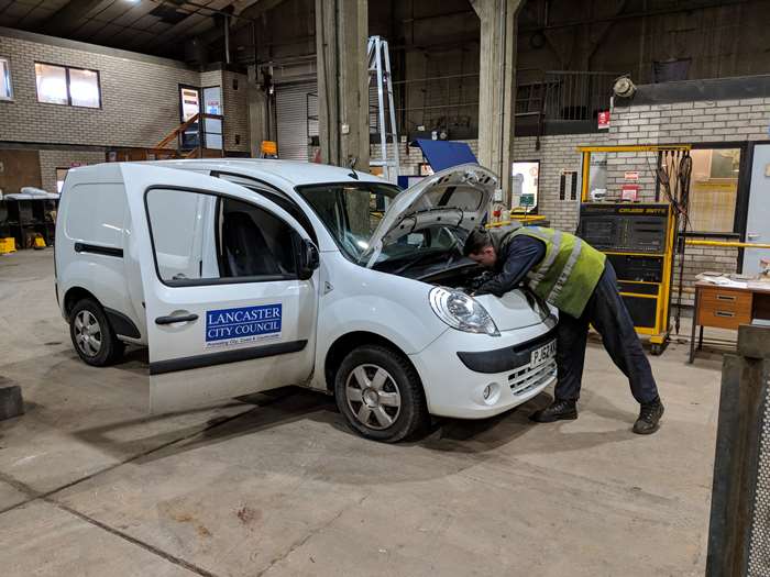 Car servicing at the VMU