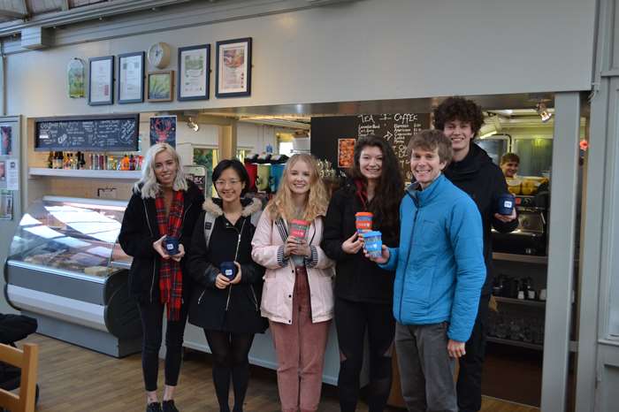 Beth Nortley, Williamson Park manager, (far left) with members of the Lancaster University Students’ Union agriculture and biodiversity team.