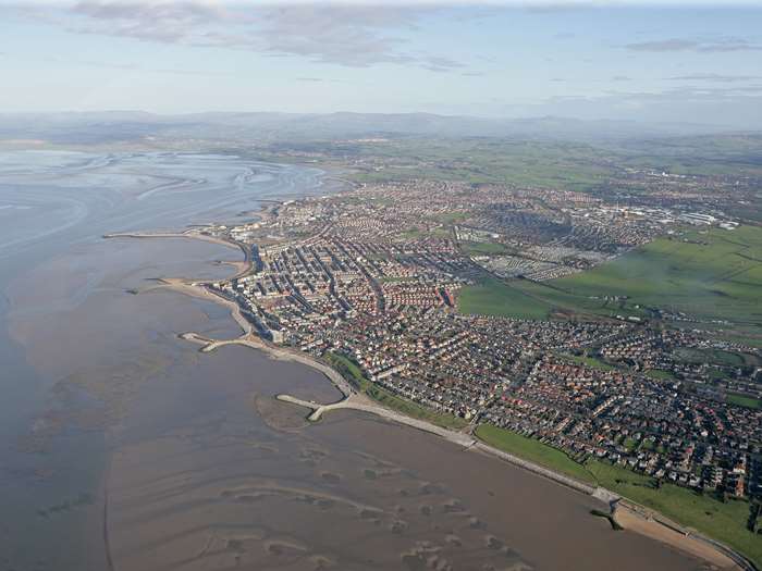 Aerial view Morecambe