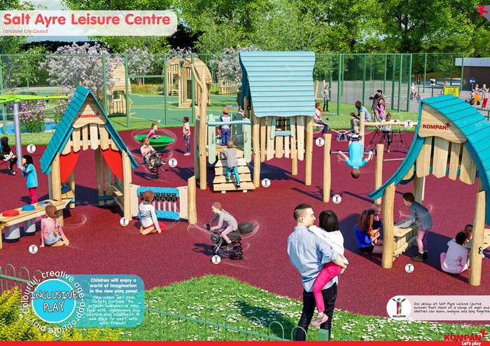 Proposed new play area at Salt Ayre