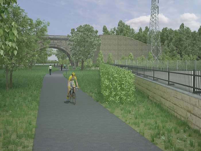 Artist's impression of the completed project