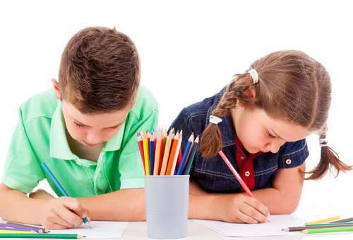 Children drawing