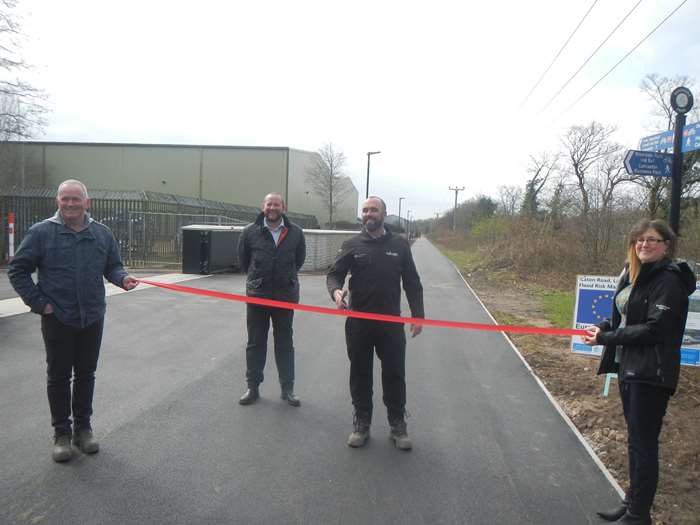 The Millennium path alongside the River Lune has reopened following its closure to allow for the construction of new fluvial flood defences