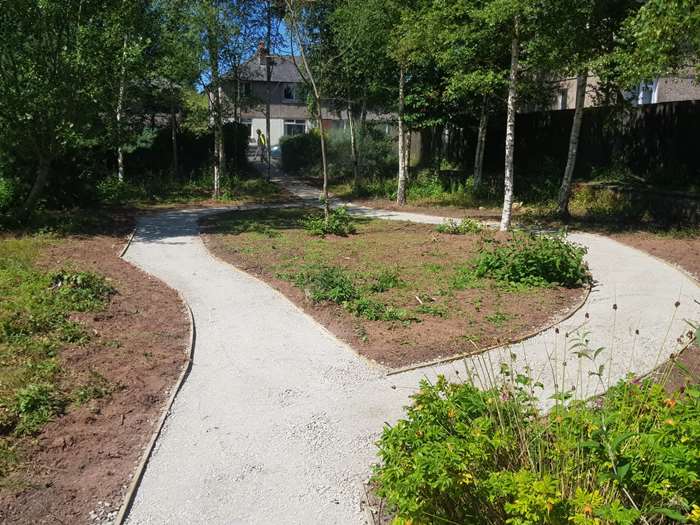 The completed path at Palatine Recreation Ground.